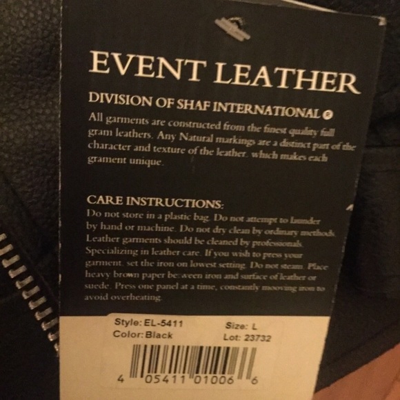 Event Leather Jacket - Picture 3 of 4